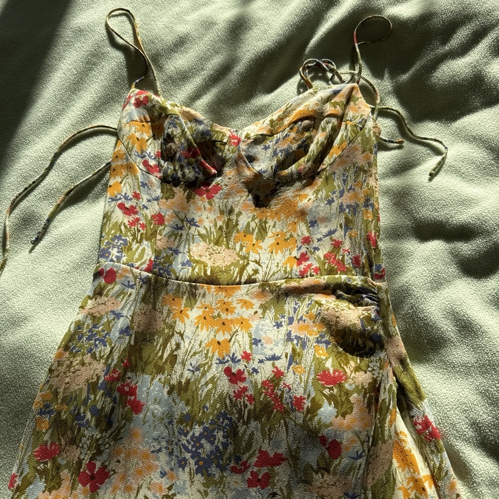 Reformation Kourtney Dress, Color: Countryside - Picture 7 of 8